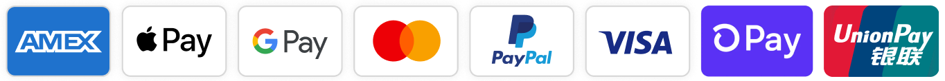 Accepted payment method cards.